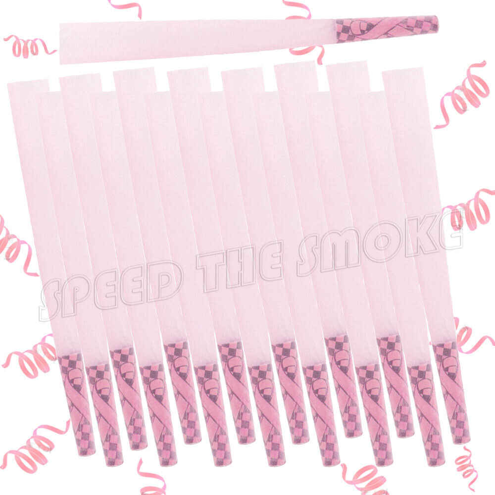 Pink Rolling Cones King Size Slim Cigarette Papers Filter Tip Holder Cone 40 Pcs