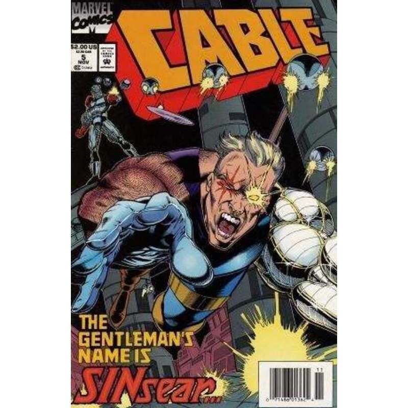 Cable (1993 series) #5 Newsstand in Near Mint condition. Marvel comics [p]