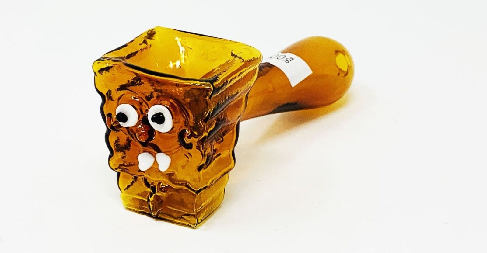Sponge Bob Cartoon Movie Comic Amber Pipe Bong Tobacco Smoking Glass Bowl