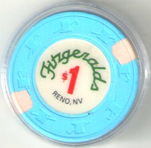 (1) $1. FITZGERALDs Casino Chip - Reno , Nevada 1989 ⚡️ ⚡️ ⚡️ ⚡️ ⚡️ ⚡️ ⚡️ ⚡️ ⚡️
