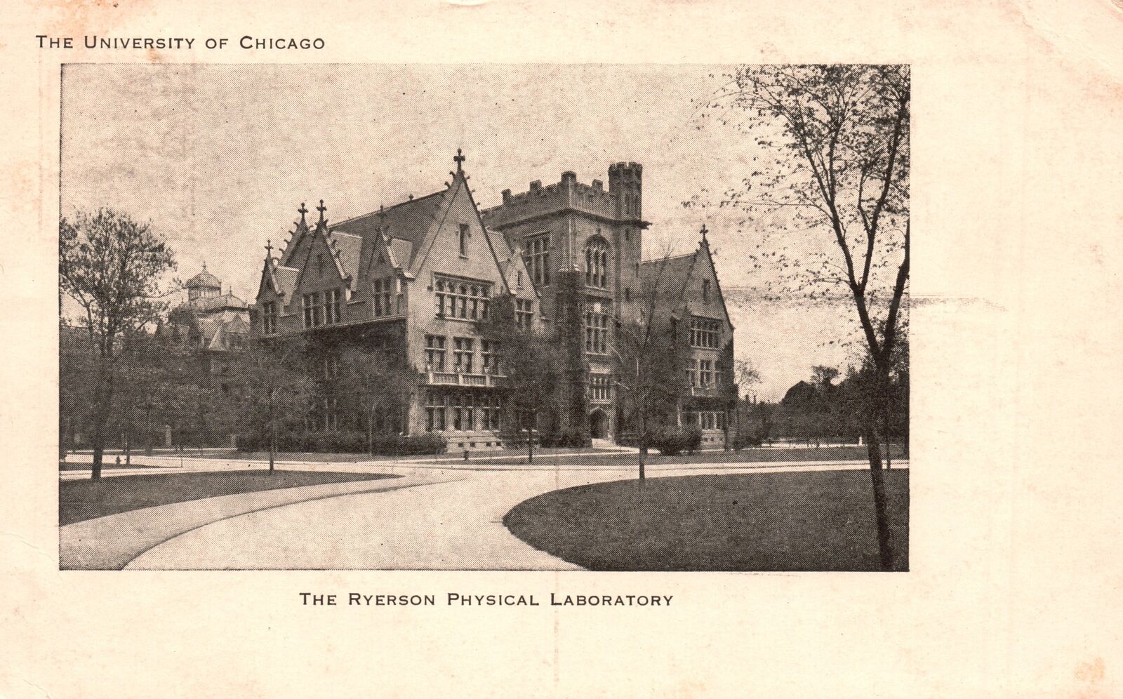 Vintage Postcard 1915 The University of Chicago Ryerson Physical Laboratory ILL