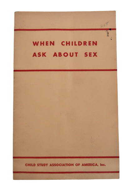 Vtg 1946 When Children Ask About Sex Child Study Association Sex Ed Ephemera