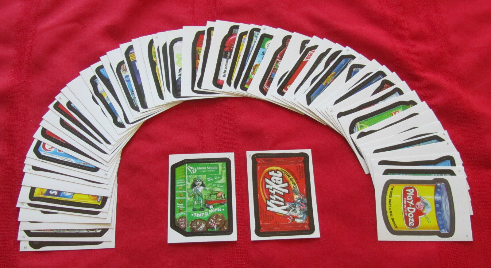 WACKY PACKAGES STICKERS ANS7 COMPLETE SET 1-55     NM/MT 