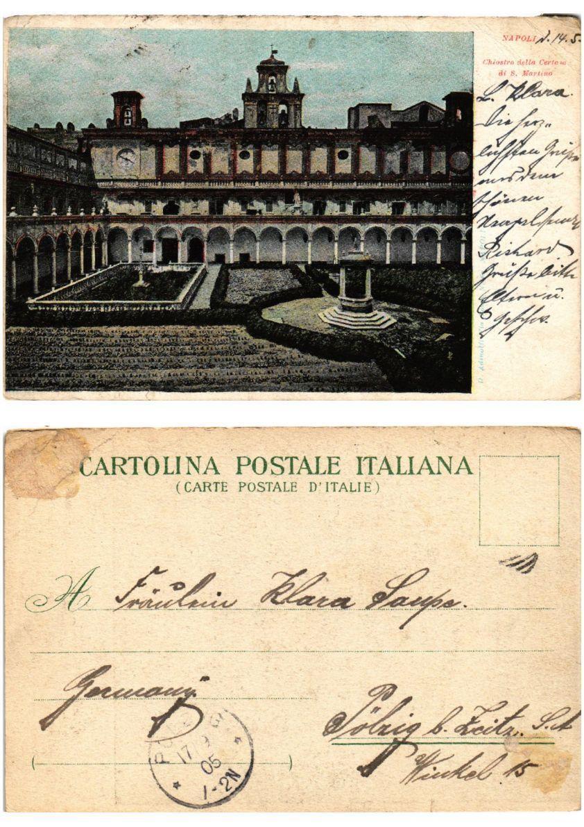 CPA AK NAPOLI Cloister of Cerosa by S. Martino ITALY (534278)