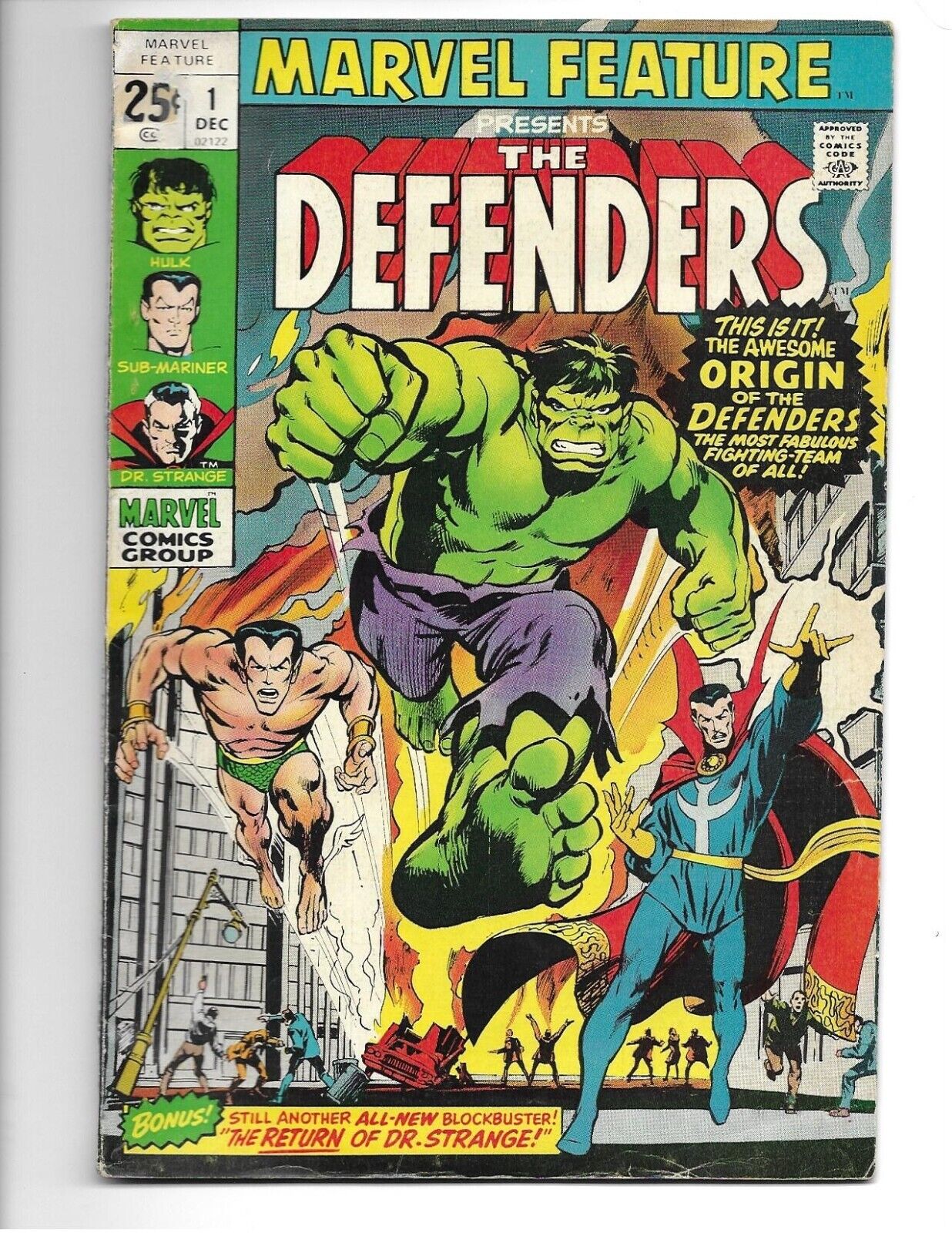 Marvel Feature (1971) #1 Mid Grade 1st Appearance and Origin Defenders