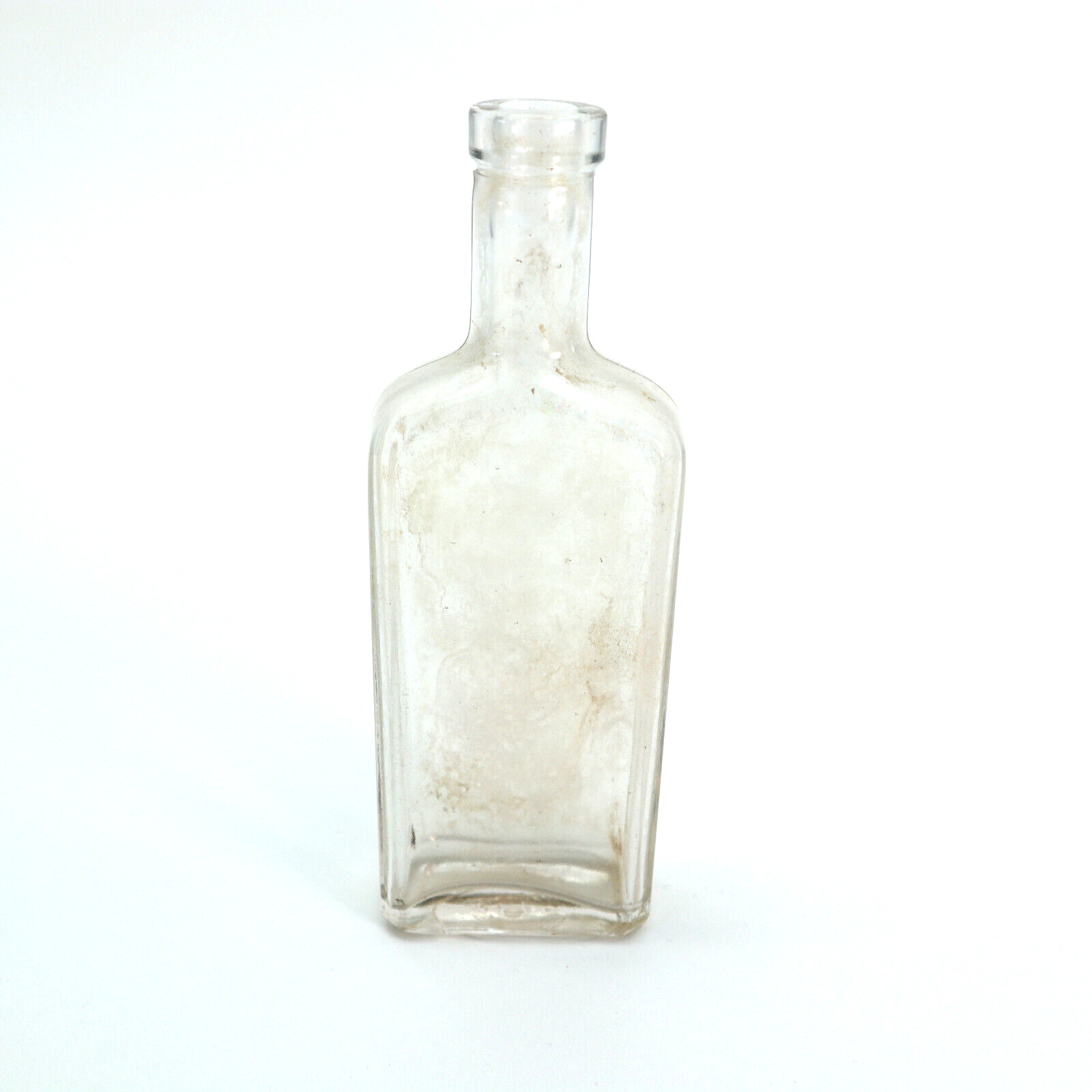 Vintage Apothecary Medicine Bottle Clear Glass 6.5 in