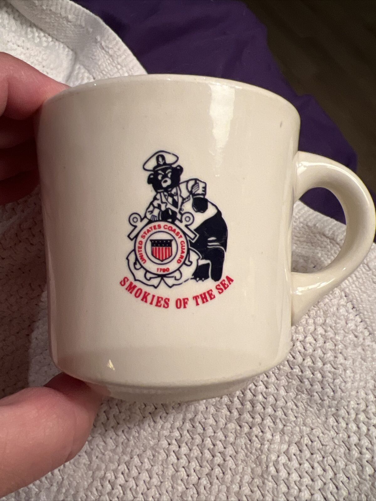 Old Vintage United States Coast Guard 2nd District Coffee Mug Smokies of the Sea