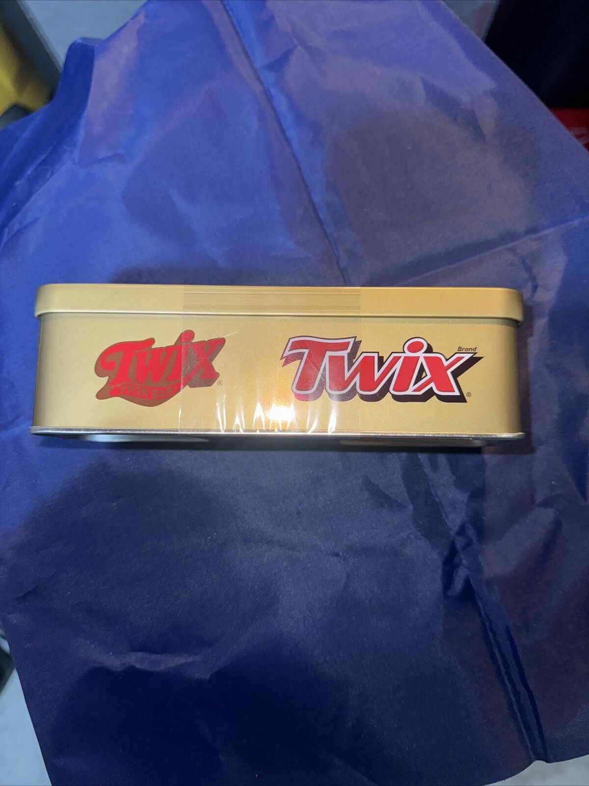 Mars Twix Candy Collectors Tin Hinged Minis 6.5”x 2.25”x2” Unopened