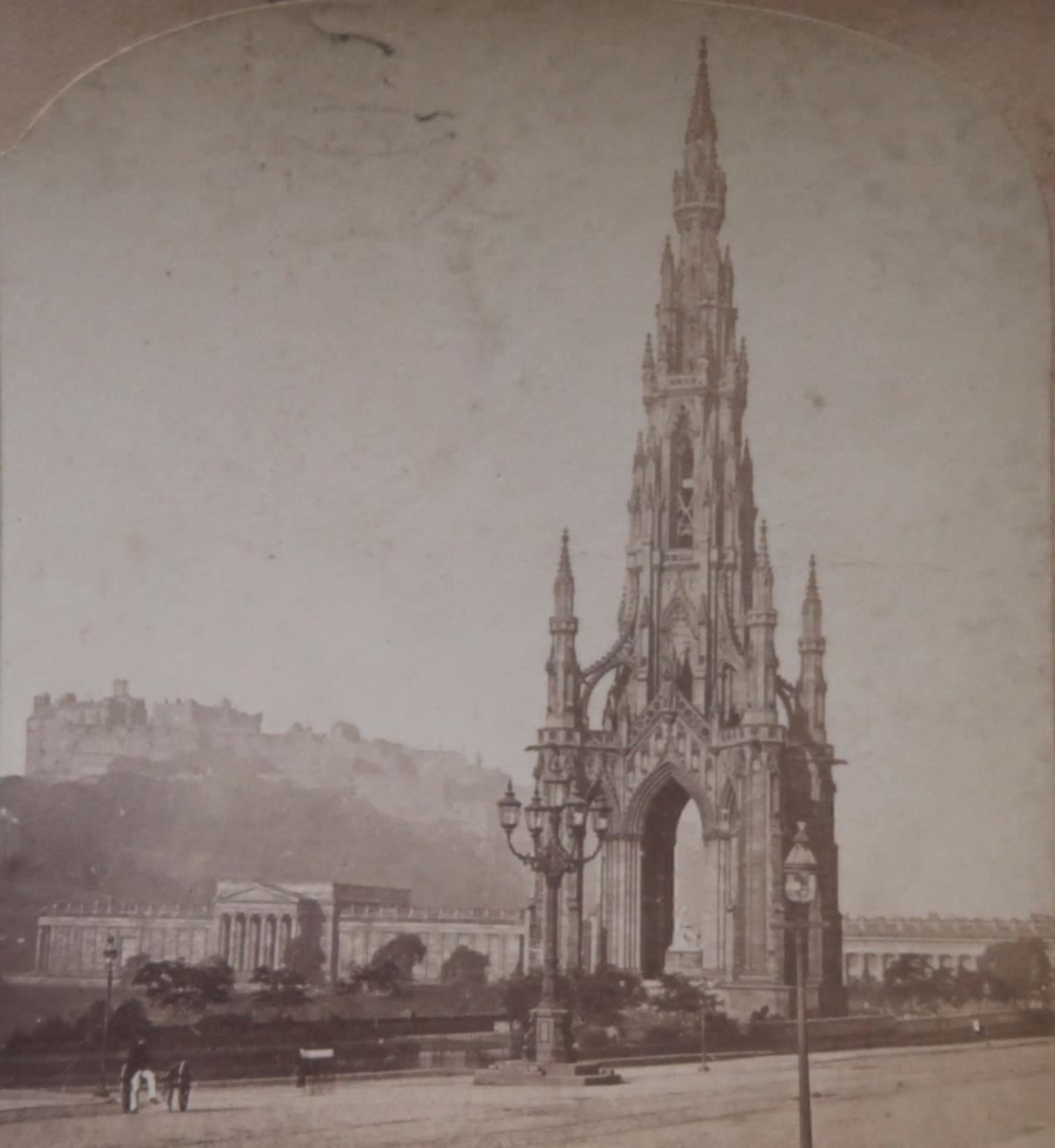 1890s EDINBURGH SCOTLAND SCOTT\'S MONUMENT C. BIERSTADT STEREOVIEW 28-26