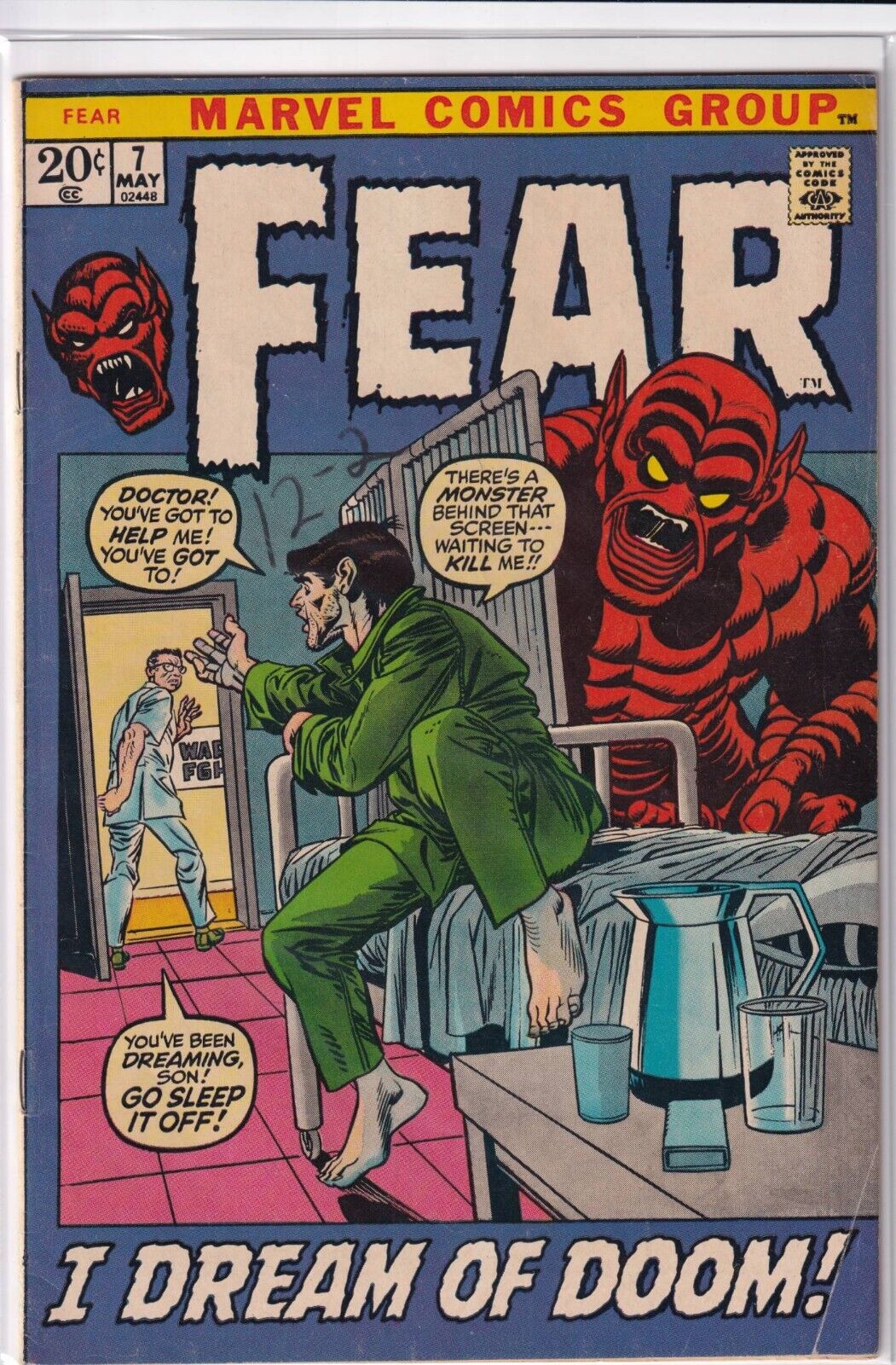 36411: Marvel Comics FEAR #7 Fine Plus Grade