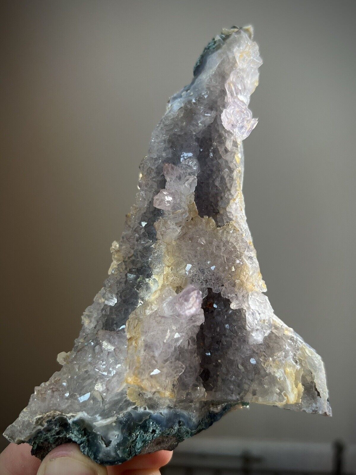 Amethyst Quartz Crystal Flower Quartz Rio Grande Do Sul Chrysocolla Malachite