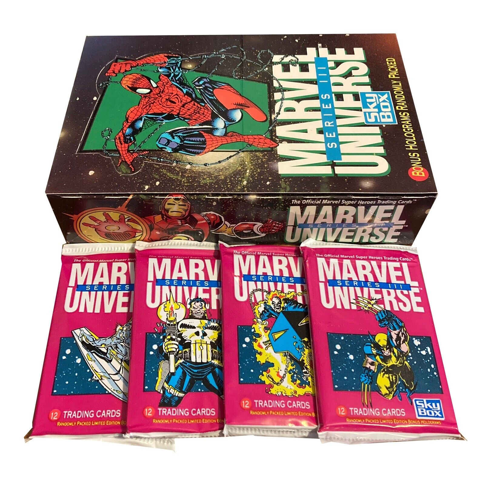 (1) Unopened Marvel Universe Series 3 1992 Card Pack, 12 Cards