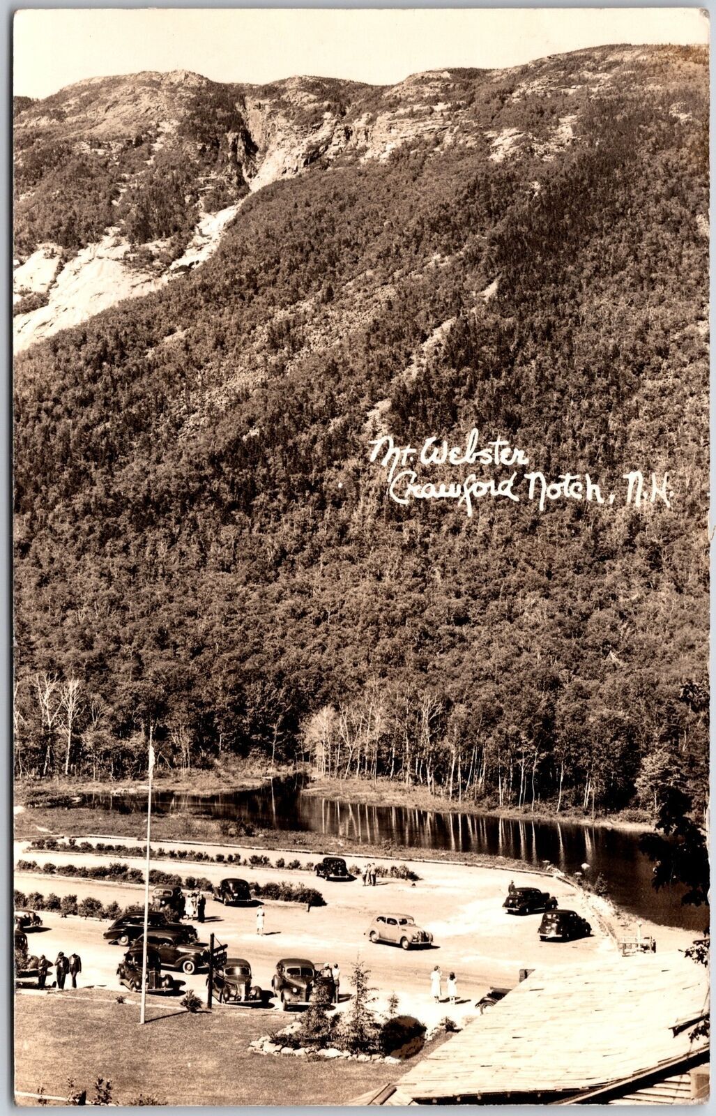1942 Mount Webster Crawford Notch New Hampshire NH Real Photo Posted Postcard