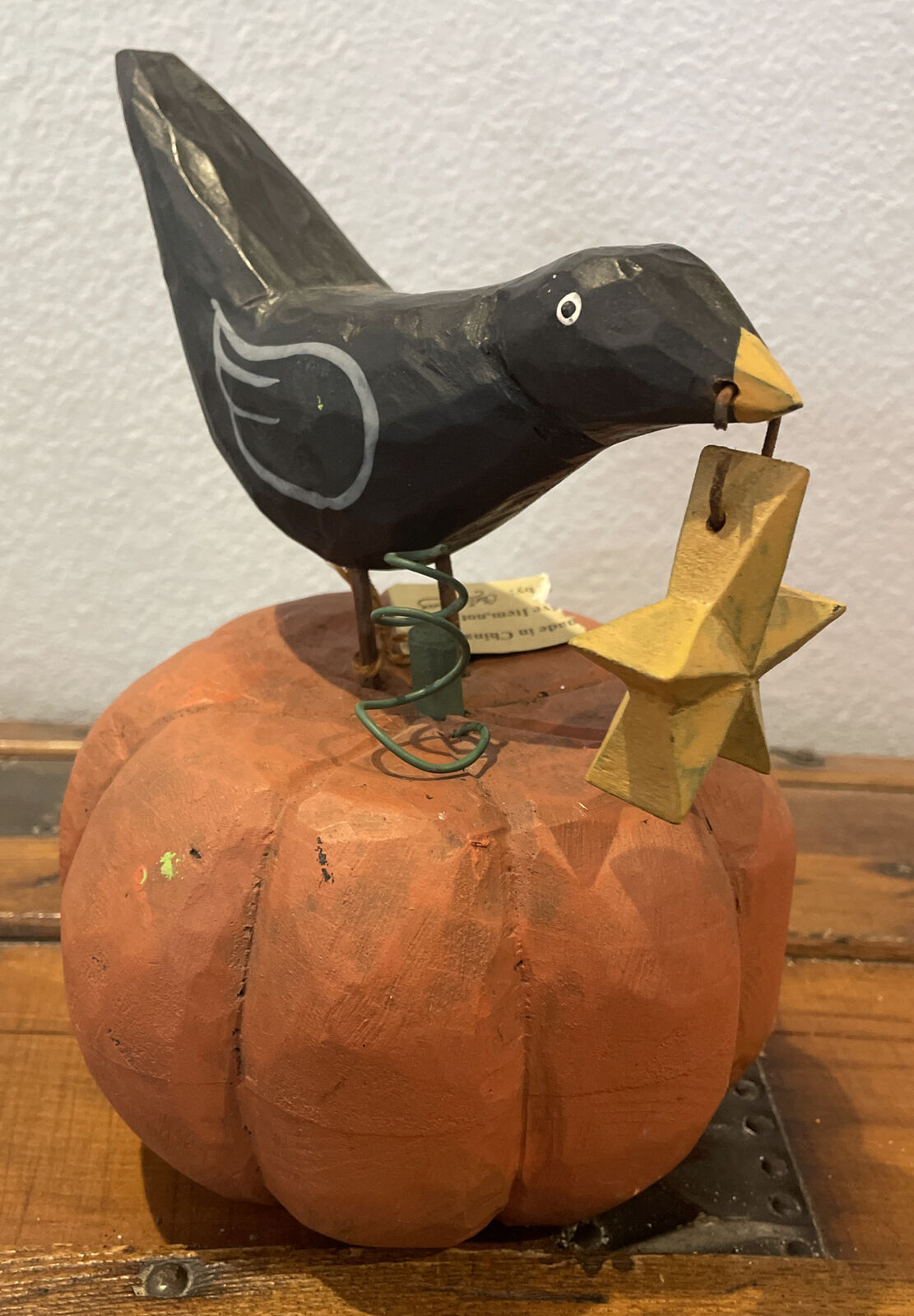 Chris Flesher For ESC Trading Company ￼Crow Raven on a Pumpkin—Retired