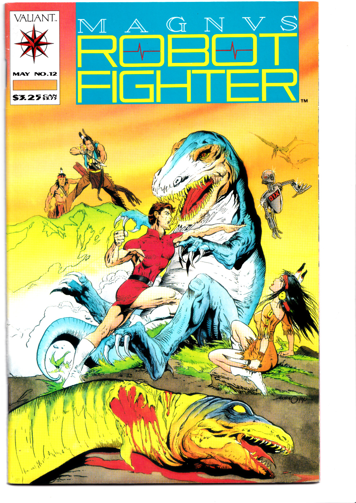 Magnus Robot Fighter #12 1992 Valiant Comics 1st App. Of Turok In Valiant