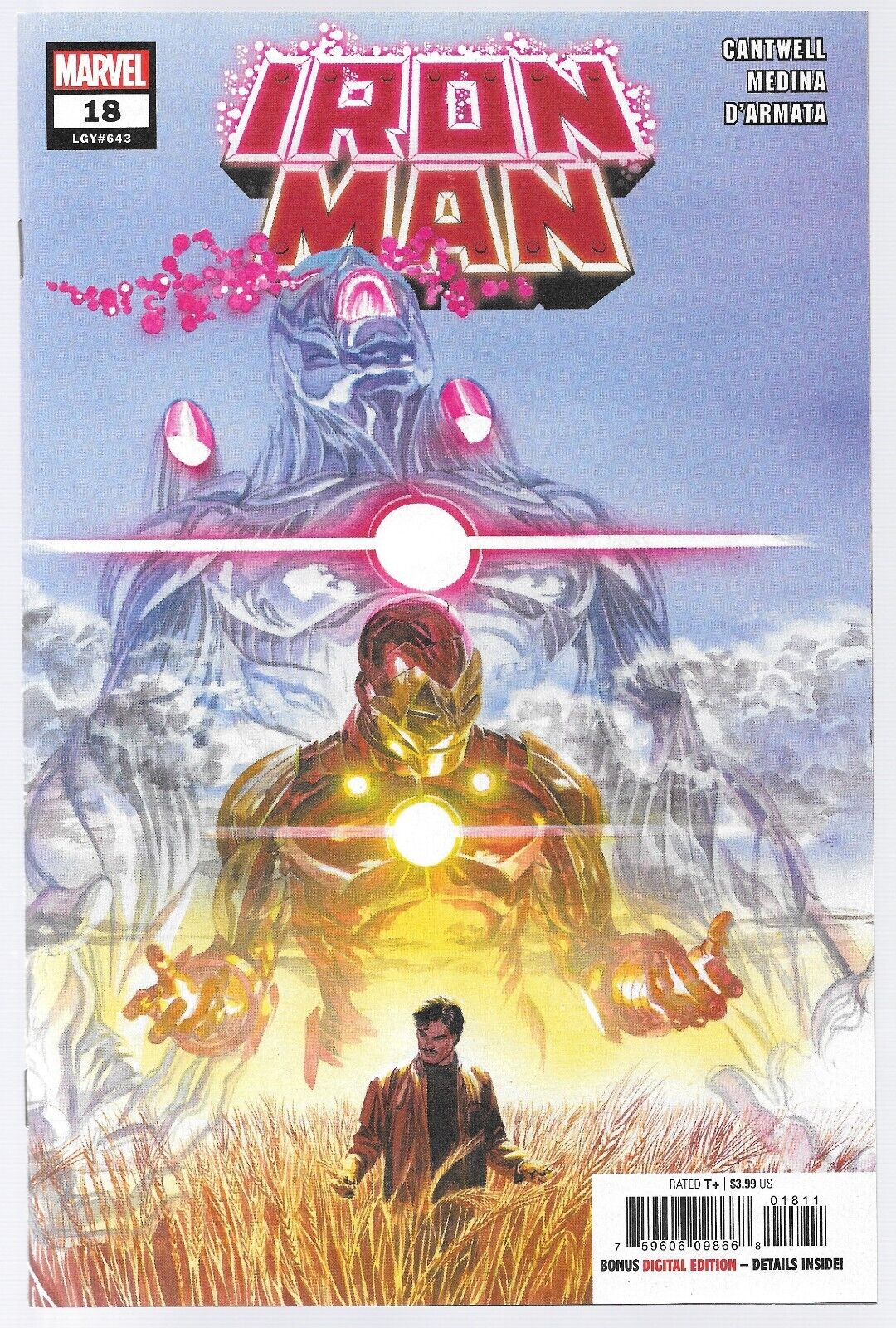 Iron Man #18 (05/2022) Marvel Comics Alex Ross Cover Cosmic Iron Man