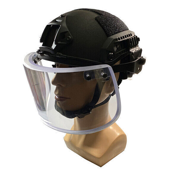 IIIA UHMW-PE Ballistic Bullet Proof Helmet L+Bulletproof Face Guard Shield Mask