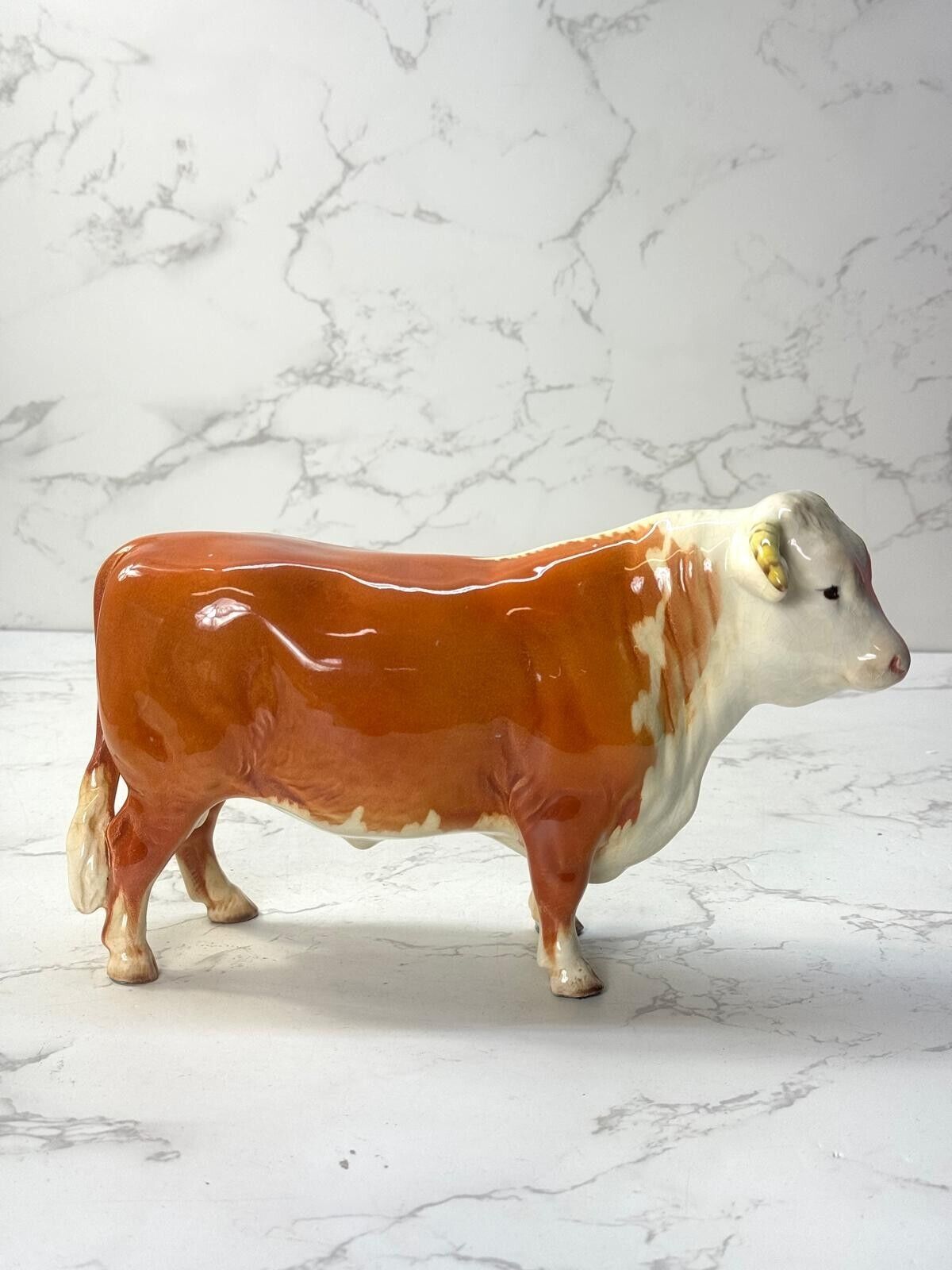 Vintage Beswick Early Hereford Cow Bull 1941-1957