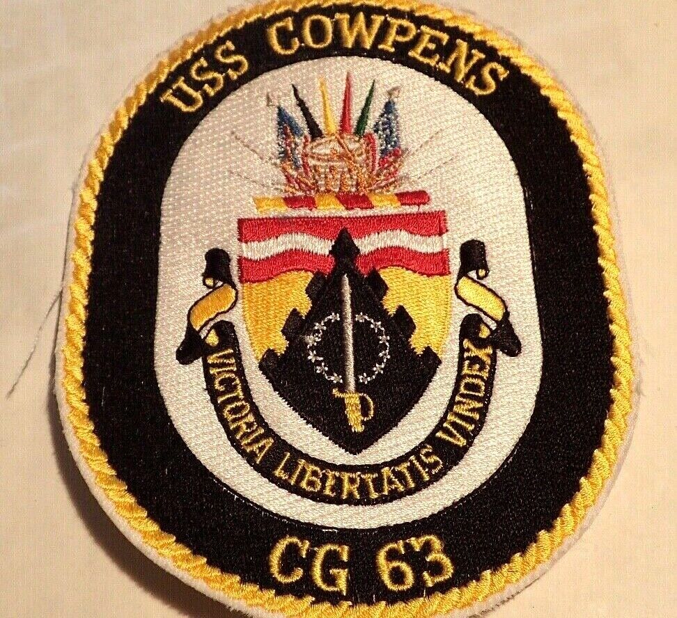Vintage USS  Cowpens Victoria Libertatis Vindex CG 63 Patch