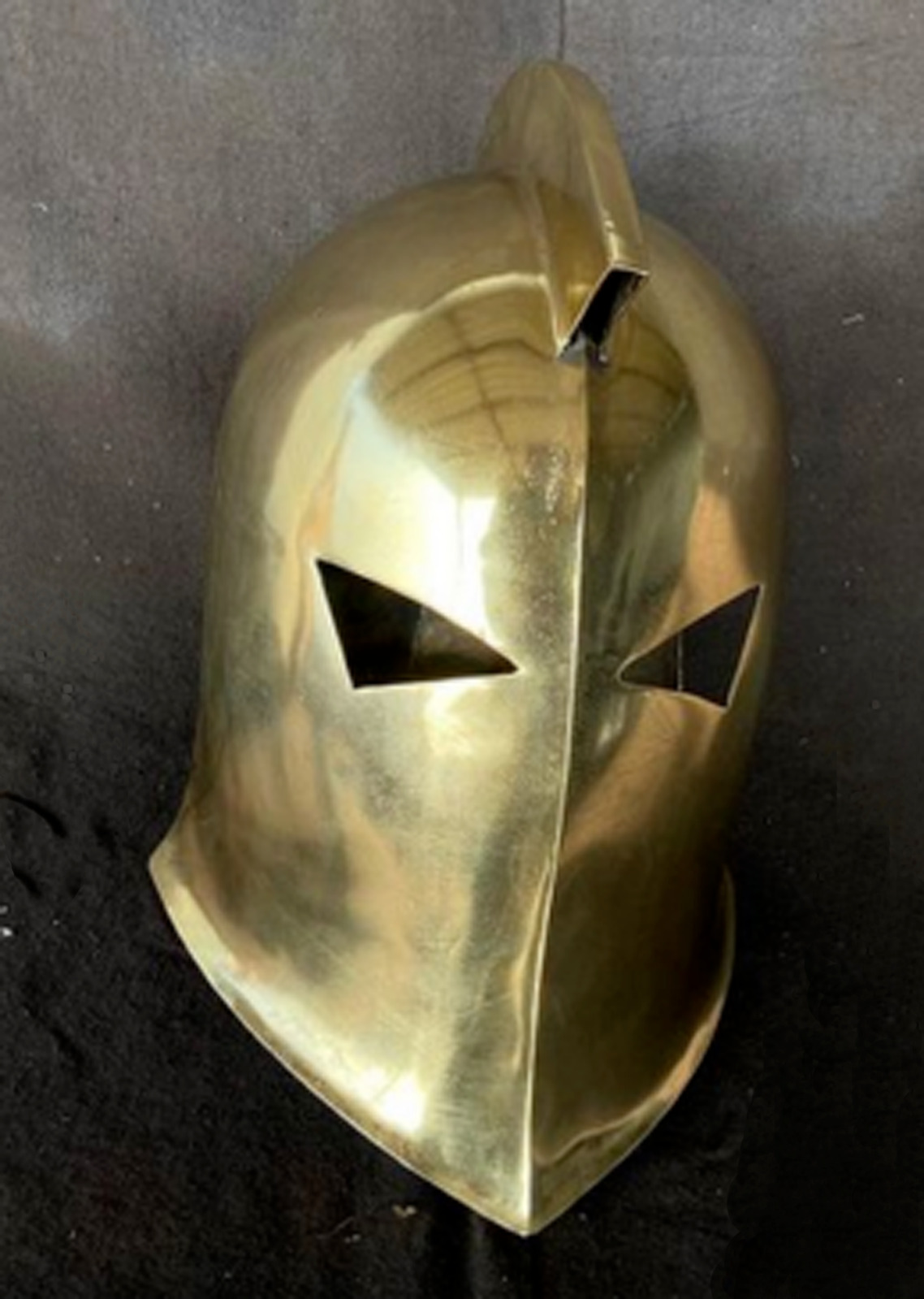 Dr.Fate Antique Historical Golden Finish Metal Helmet+Free Shipping & Stand