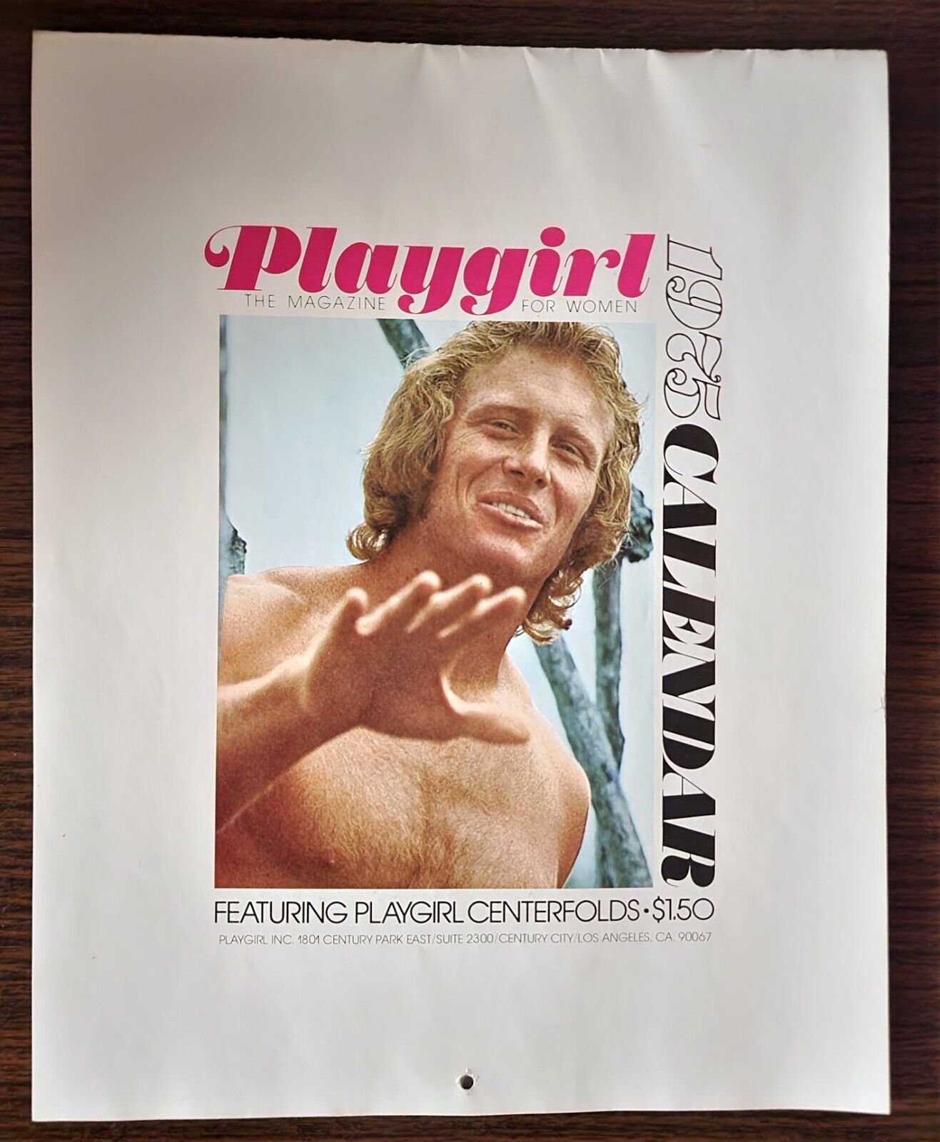 1975 Playgirl,  Nude Men calendar, Gay, Homosexual
