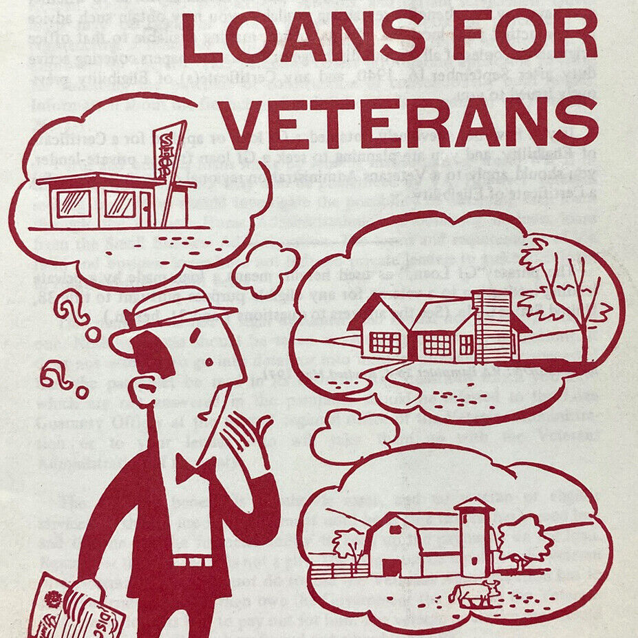 Vintage 1974 Guaranteed Direct Loans Question Answer VA Veterans Administration