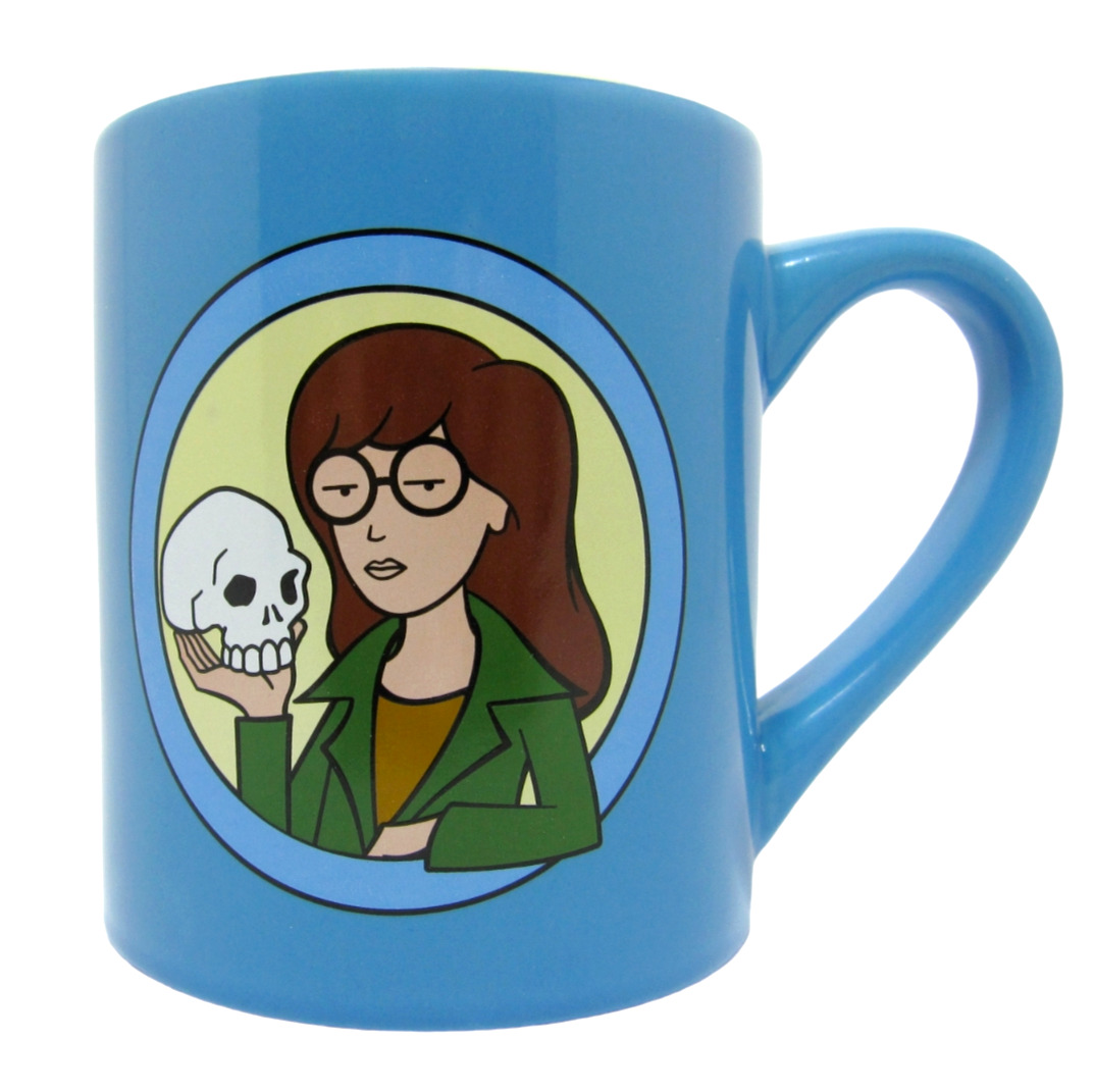 NEW MTV's Daria Sarcasm 14oz Blue Coffee Tea Mug Cup 90's TV Beavis & Butthead