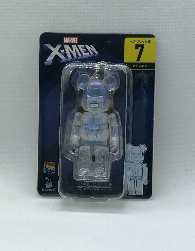 Medicom Toy Bearbrick X-Men Happy Lottery Collection #7 Iceman 100% - Sealed