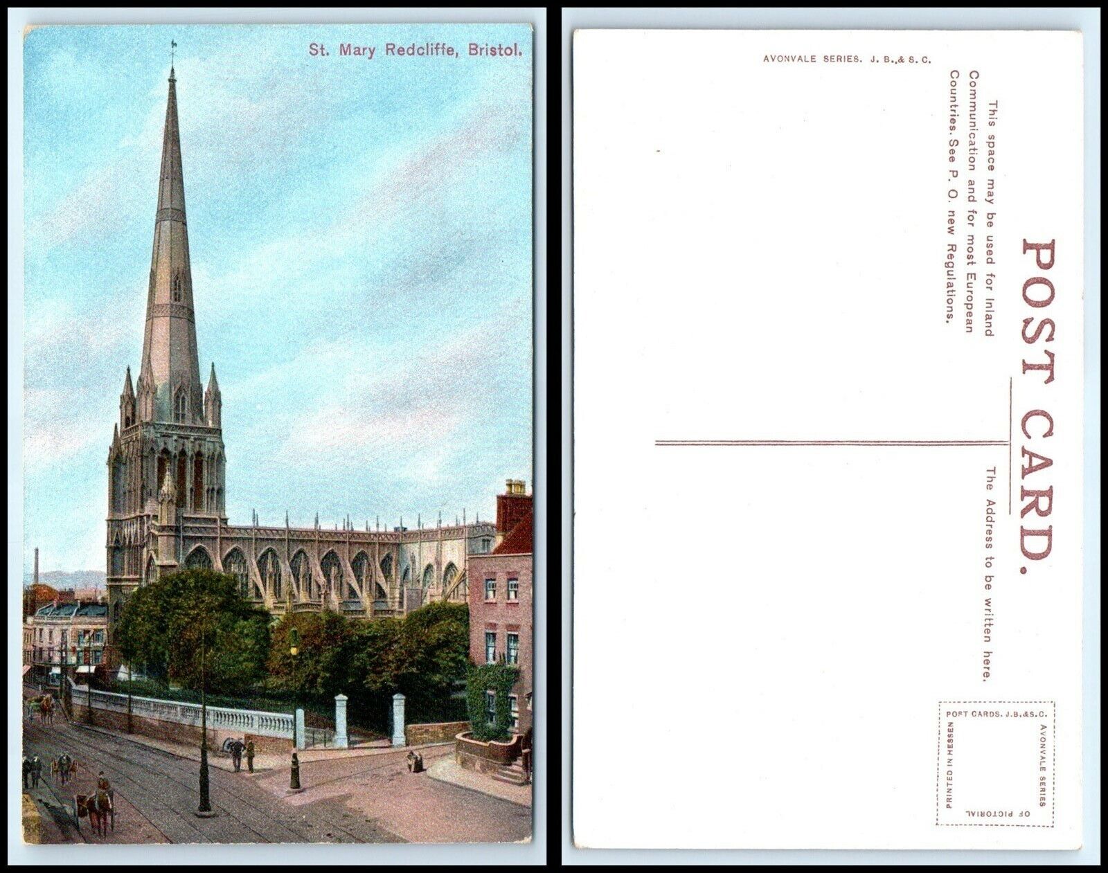UK Postcard - Bristol, St Mary Redcliffe DD