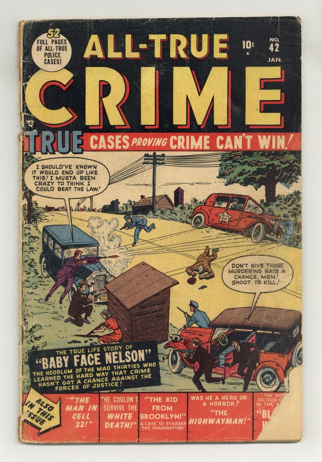 All True Crime #42 GD 2.0 1951