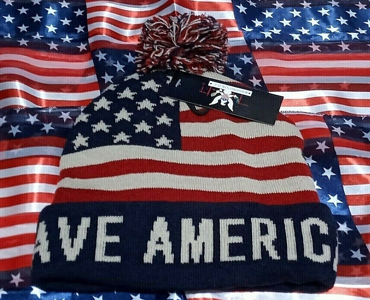 MAGA Donald Trump 2024 Save America Winter Hat Beanie \