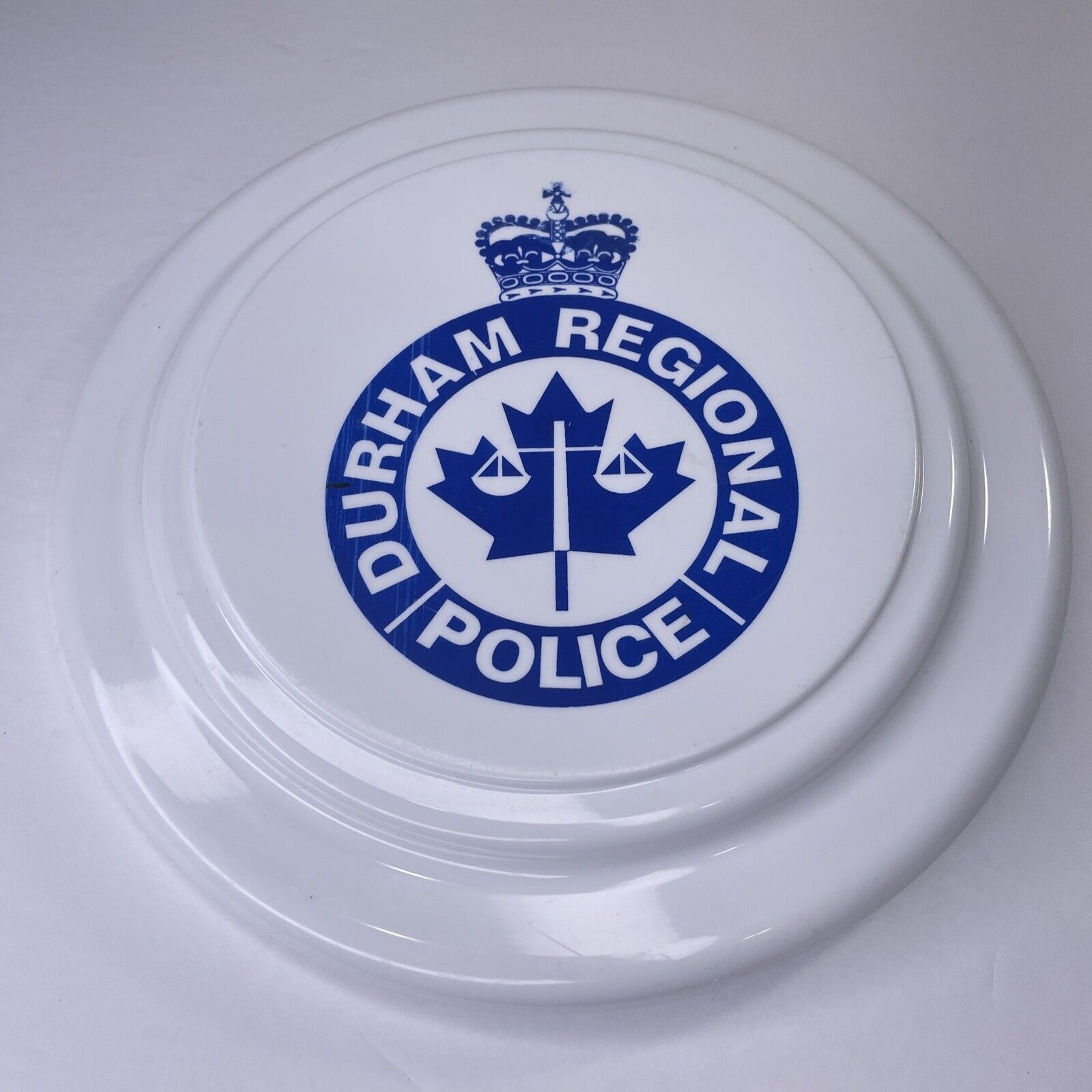 Vintage 1980’s Durham Regional Police Frisbee Flying Disc Made In USA