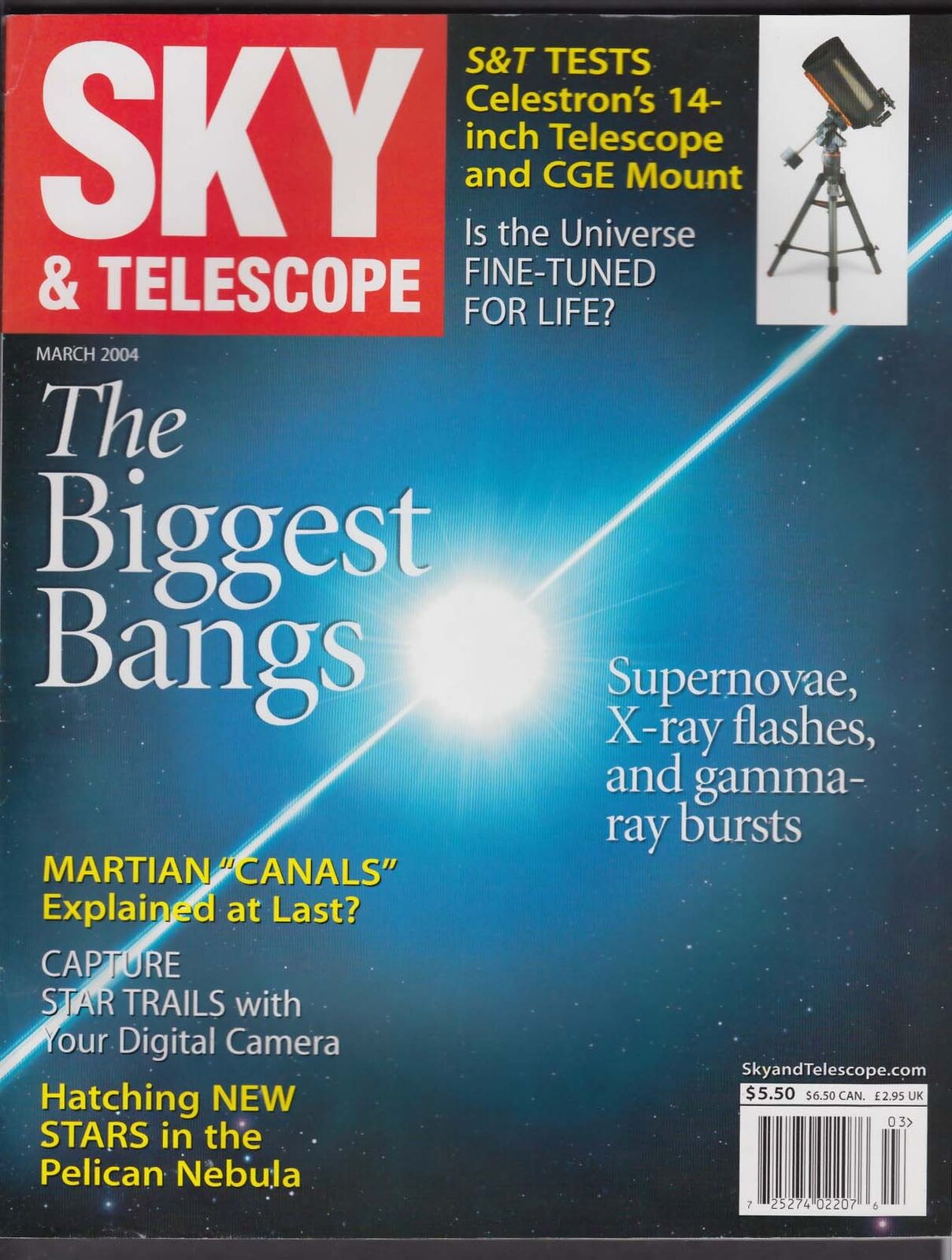SKY & TELESCOPE Gamma-Ray Bursts Swift Satellites Celestron CGE 1400 + 3 2004