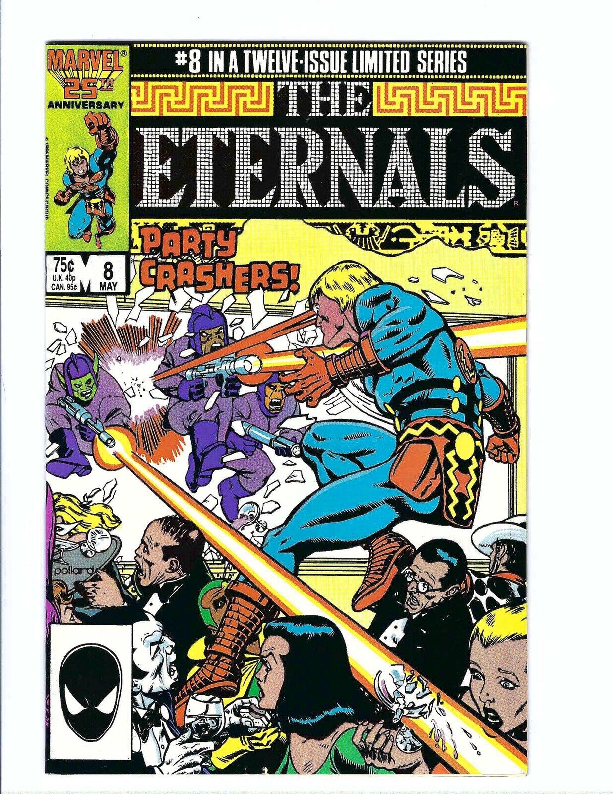 Eternals 8, NM- 9.2, Marvel 1986, Keith Pollard, Sal Buscema, MCU Movie