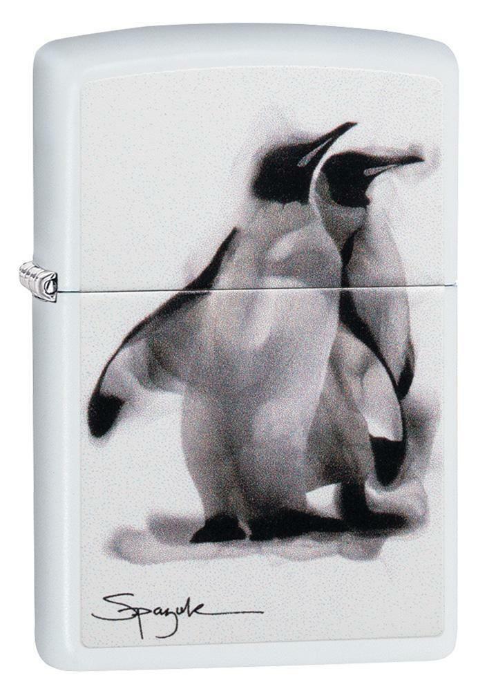Zippo Windproof Lighter, Emperor Penguins Designed by Spazuk, 49092, New In Box