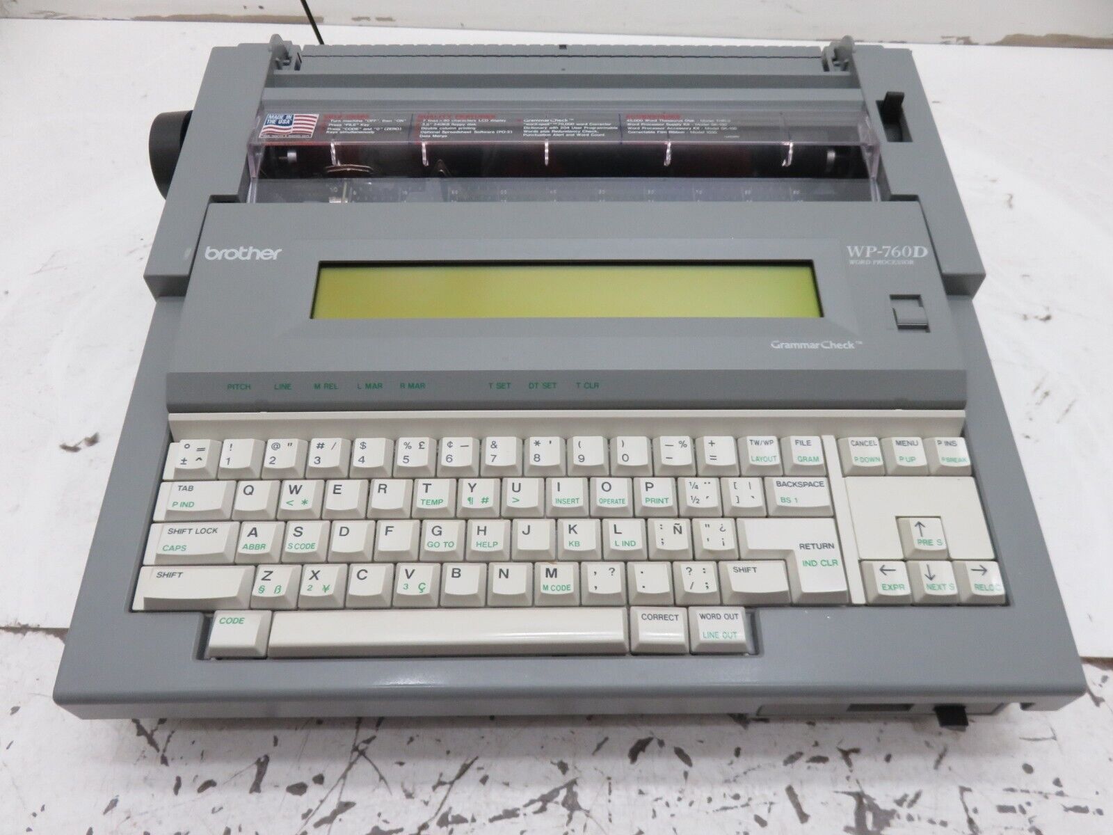 Brother WP-760D Word Processor Electronic Typewriter