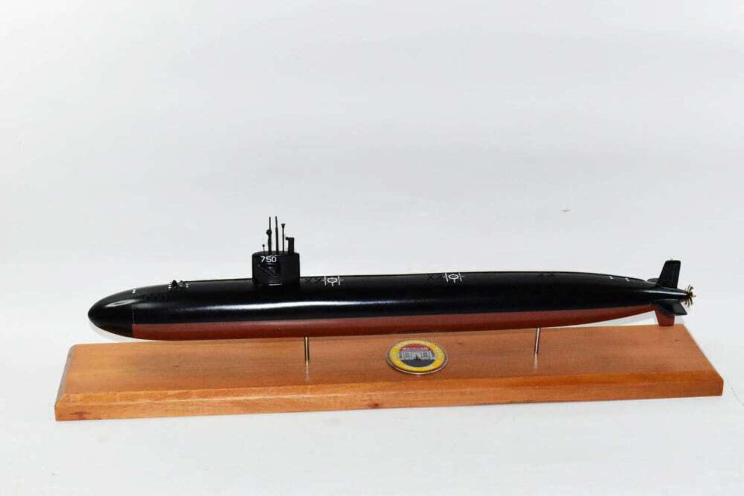 USS Newport News SSN-750 Submarine, Navy,Scale Model,Mahogany,20 inch,LA Class