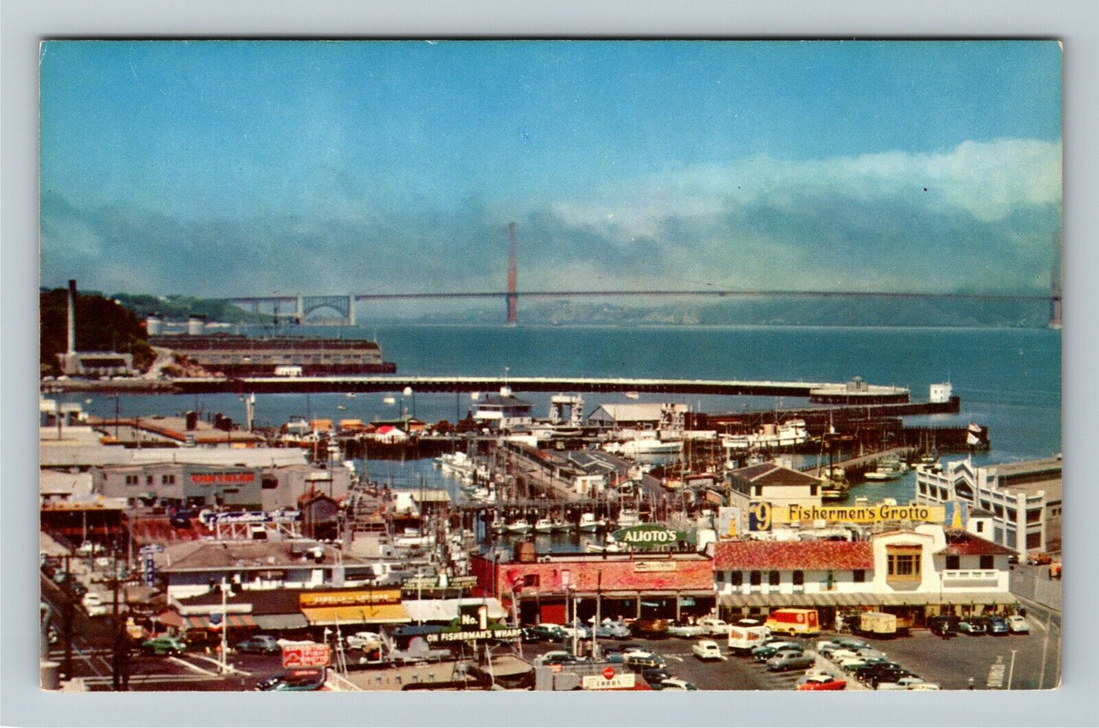 San Francisco CA-California Fisherman's Wharf Fishing Industry Vintage Postcard