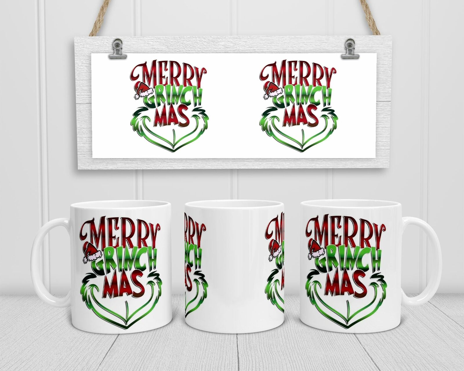 Merry Grinchmas Colorful Coffee Mug