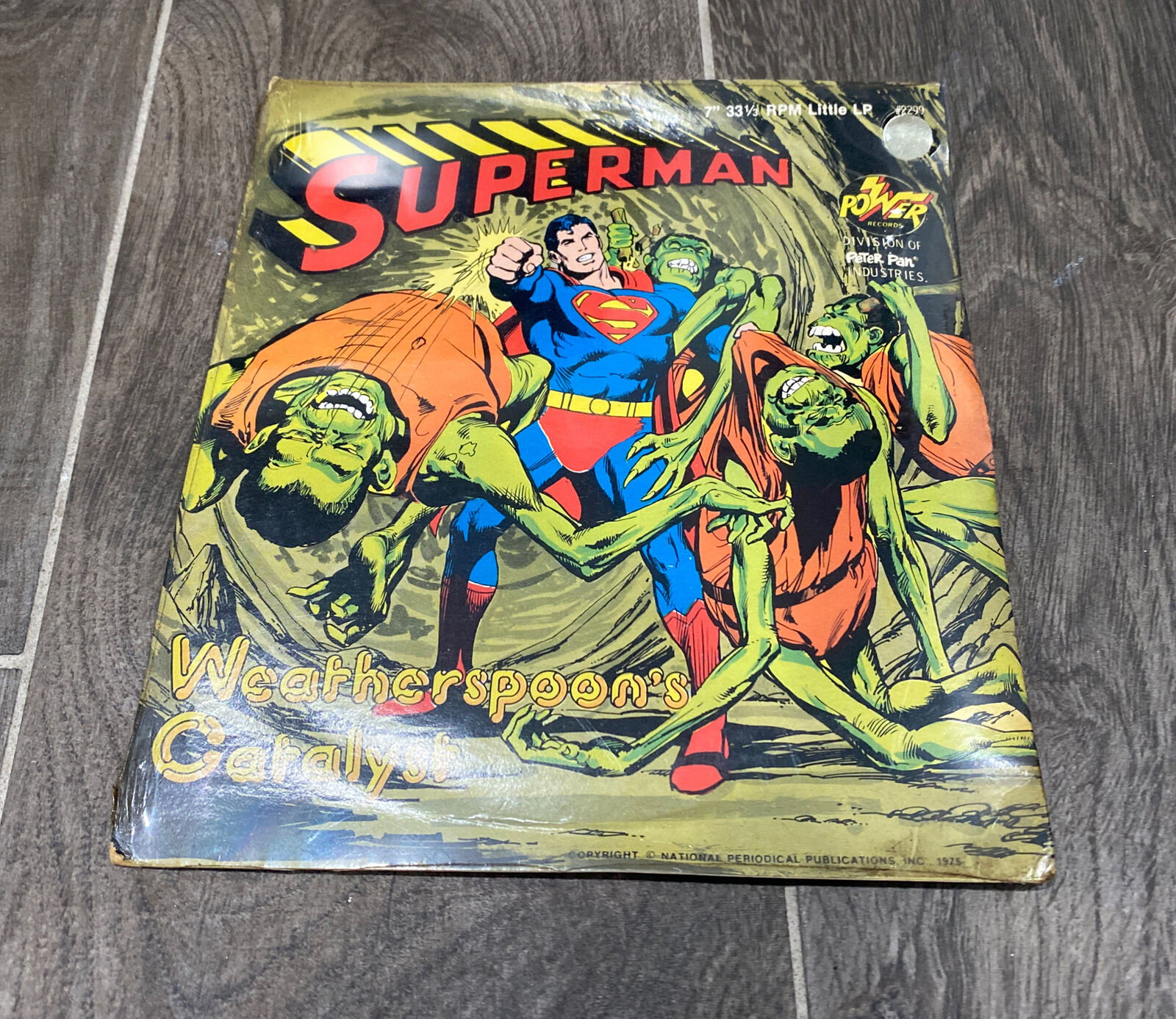 Vintage 1975 Superman Weatherspoon\'s Catalyst 33 1/3 Record 7\