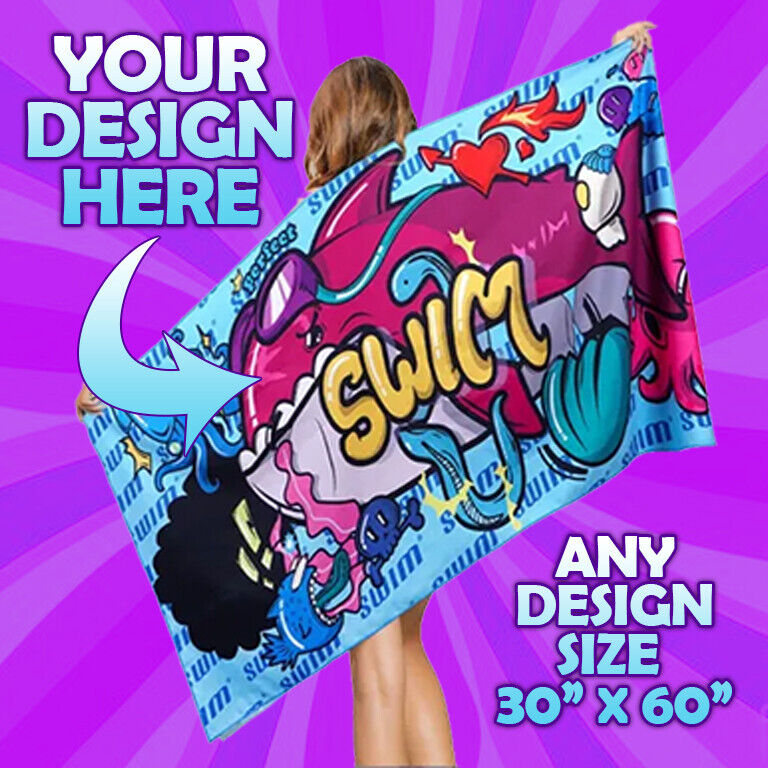 Personalized Beach Towels - Create Your Own - 30\