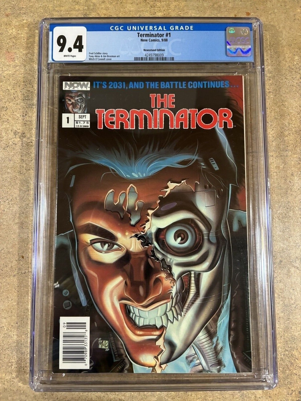 The Terminator 1 Newsstand Edition CGC