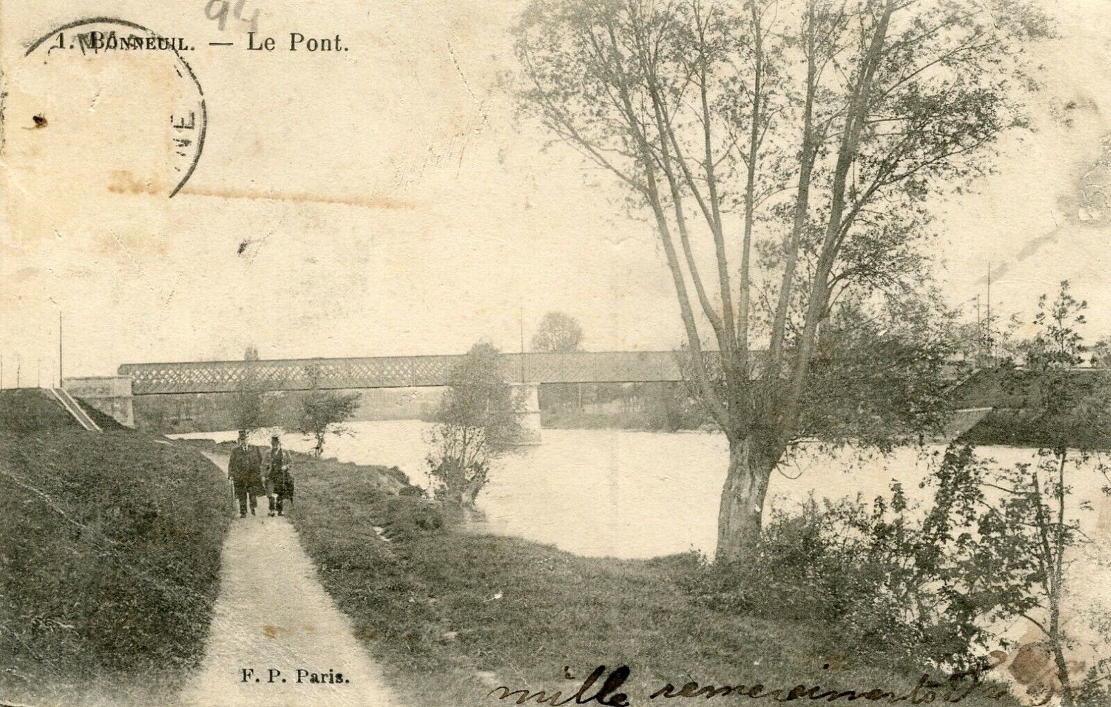 *15673 cpa Bonneuil - le Pont
