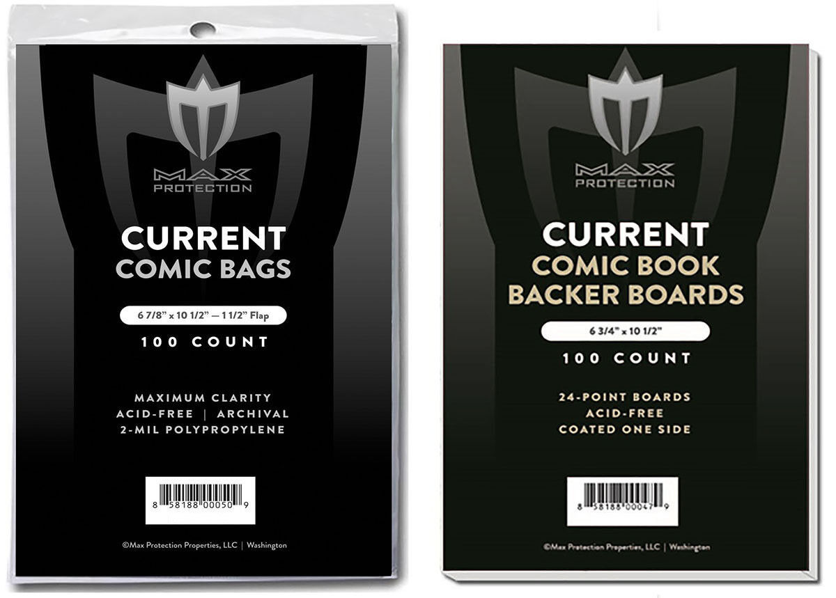100 Premium Current / Modern Comic Book Bags and Boards / Sleeves Max Archival