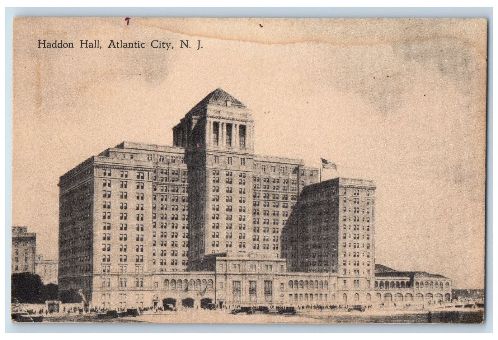 c1910\'s Haddon Hall Atlantic City NJ, New York World\'s Fair Advertising Postcard