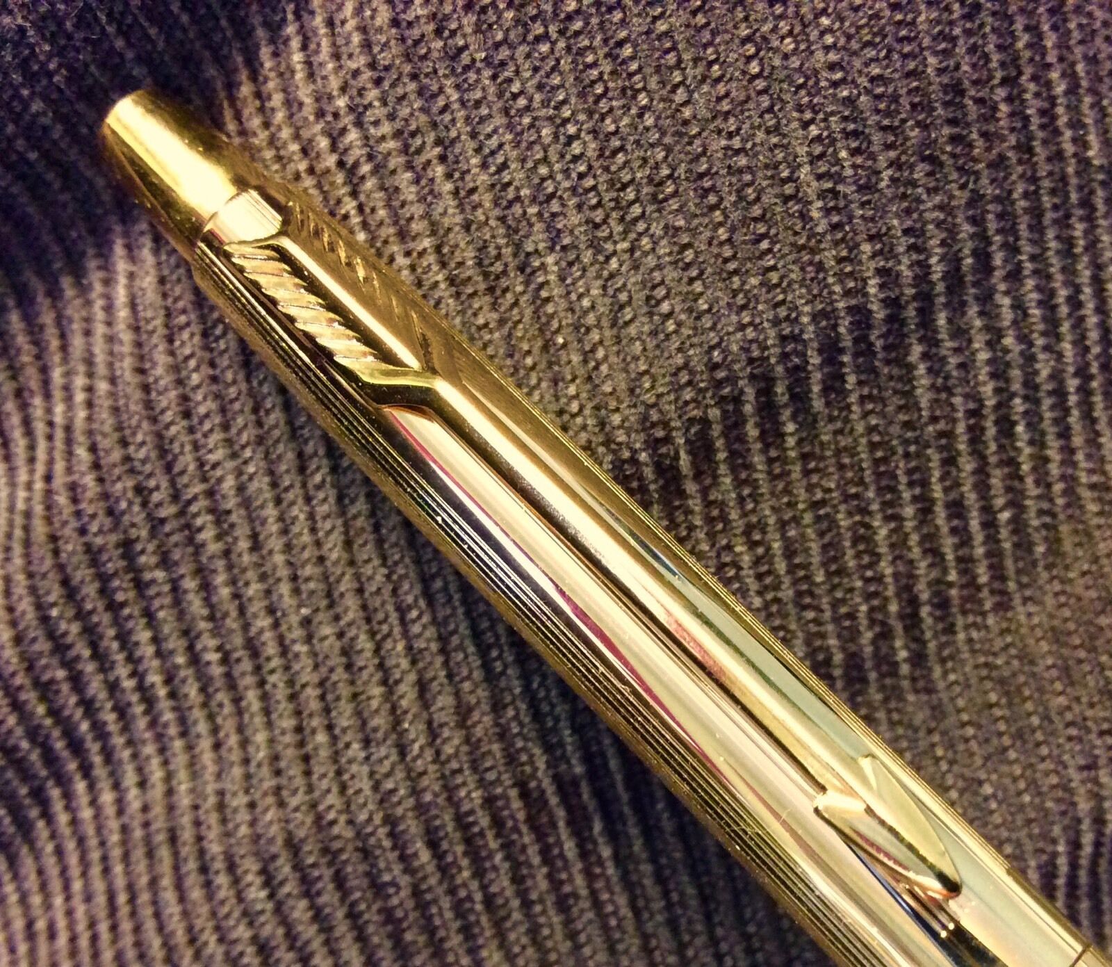 Parker 18k Heavy Gold Plate Classic Imperial Ballpoint Pen c.1976 New Stock USA