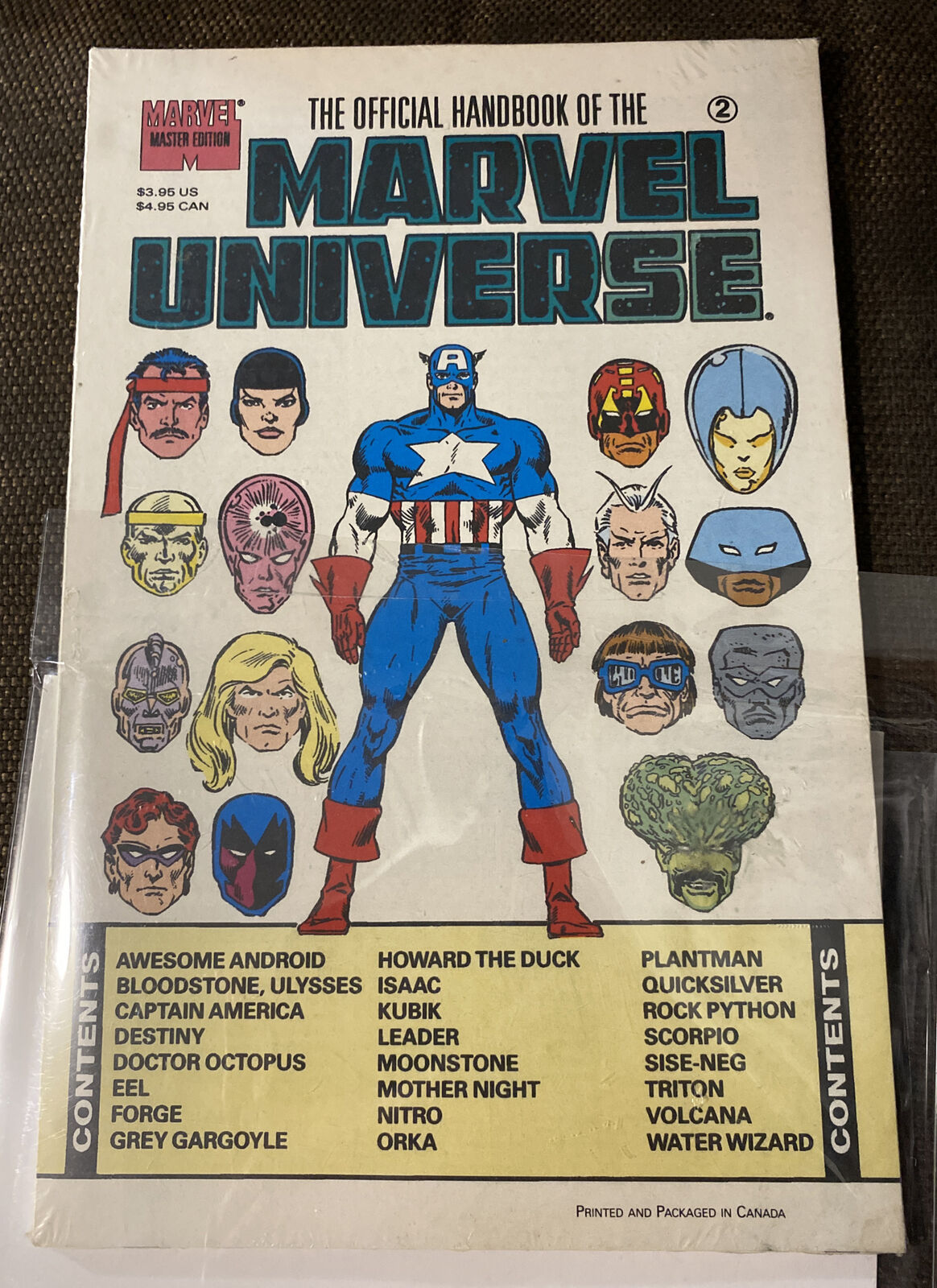 Marvel Comics The Handbook Of The MARVEL UNIVERSE Master Edition #2 SEALED