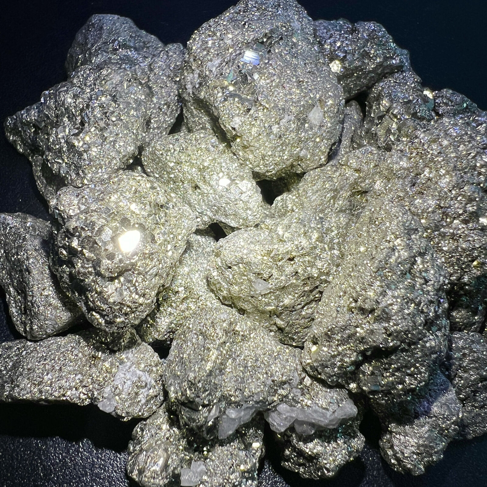 Iron Pyrite Rough (1/2 LB)(8 oz) Half Pound Raw Fools Gold Nugget Crystal Druzy
