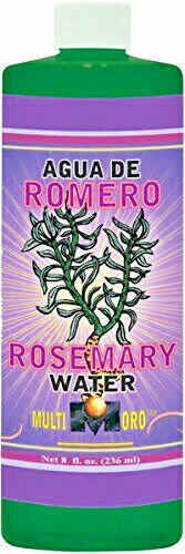 Multioro Rosemary Water Agua De Romero Water  8oz Spiritual Infused With Plant