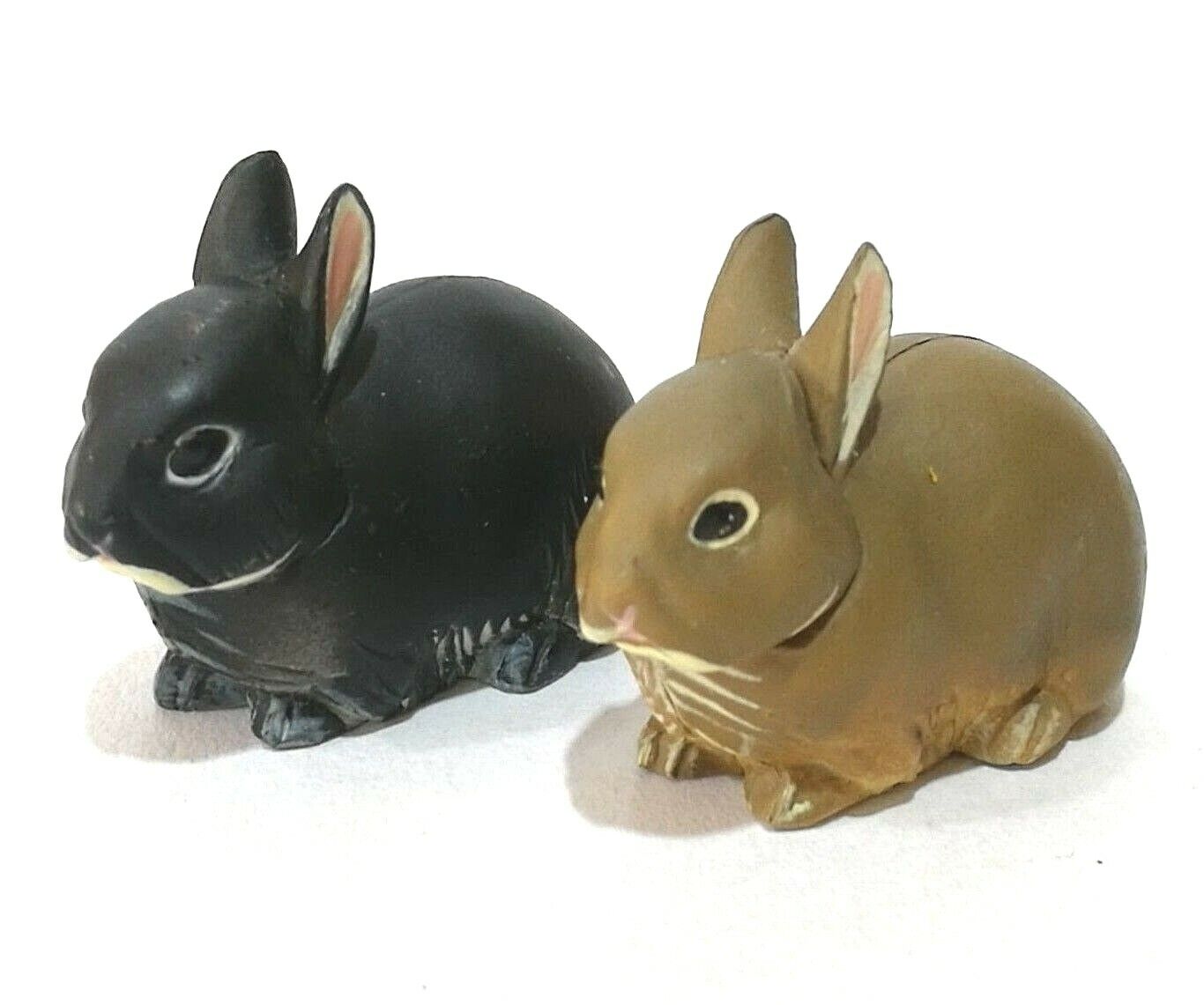 Japan KAIYODO Dark & Brown Netherlands Dwarf Rabbit Animal Mini Realistic Figure